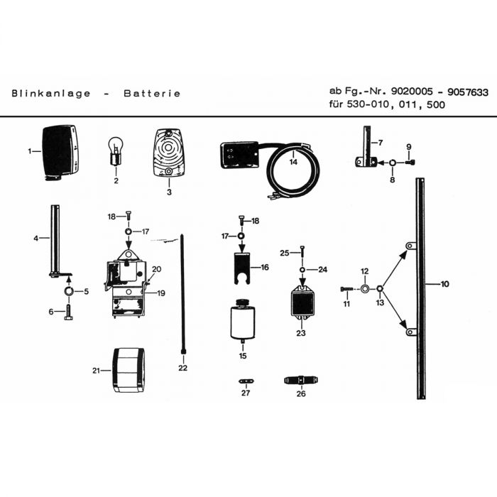 Knipperlicht Zundapp 530 010 011 500