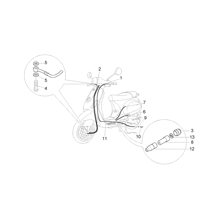 Bowdenkabel-remleiding