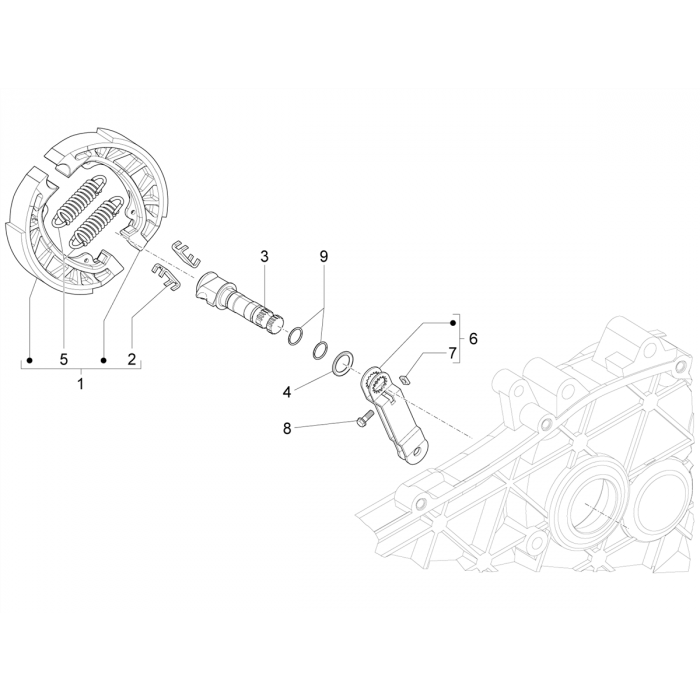 Achterrem - Remschoensets