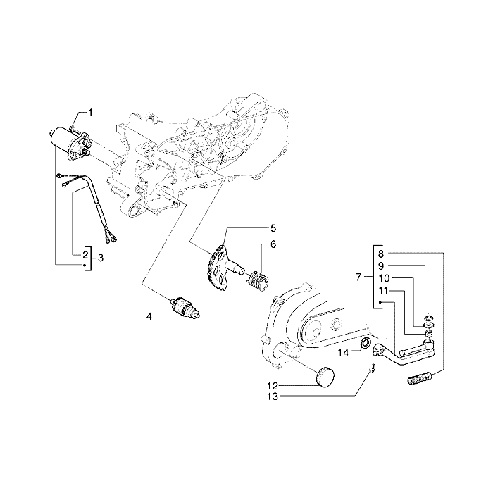 Startmotor-Kickstarter