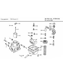 Carburateur Mikuni Zundapp 530 9500016