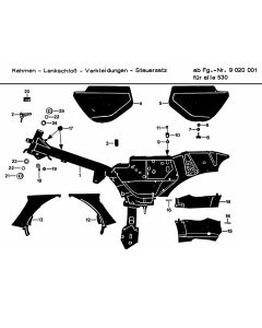 Frame Zundapp 530 9500016