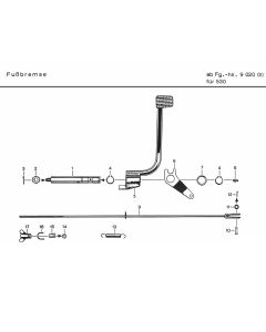 Rempedaal Zundapp 530 9020003