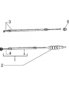 Gaskabel-koppelingskabel