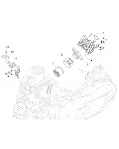Gasklephuis - Injector - Inlaatspruitstuk