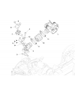 Gasklephuis - Injector - Inlaatspruitstuk