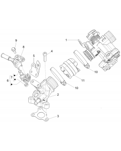 Gasklephuis - Injector - Inlaatspruitstuk