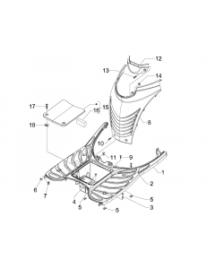Medium bekleding - voetsteun