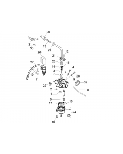 Onderdelen carburateur